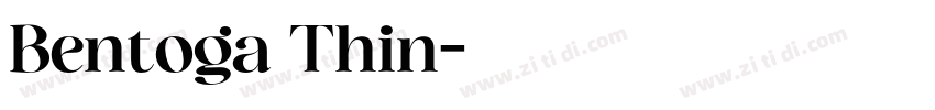 Bentoga Thin字体转换